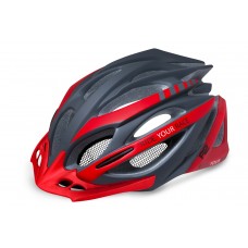 Шолом R2 Pro-Tec колір Сірий/Червоний (матовий) L