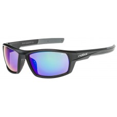 Окуляри Relax Sampson 2019 оправа матова чорна лінза димчаста REVO OCEAN (CAT.3)