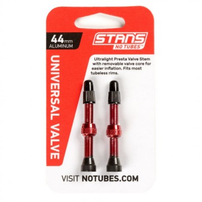 Бескамерный ниппель Stan's Notubes FV 44мм (2шт на блистере) красные