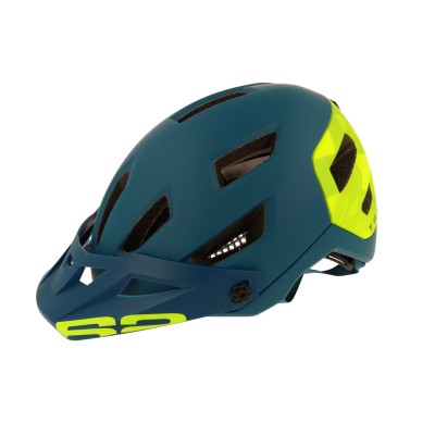 Шлем R2 Trail цвет зеленый. неоново-желтый матовый г. L: 58-61 cm