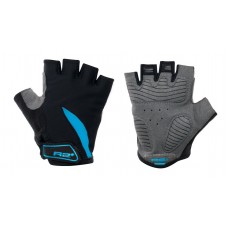 Рукавички для підлітків R2 Vicky чорно-блакитні вік 8 - 10 р.
