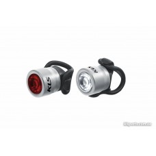 Мигалка KLS Io набір сріблястний