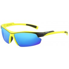 Окуляри Relax Lavezzi 2019 оправа неоново-жовта лінза димчаста REVO ICE BLUE (CAT.2)