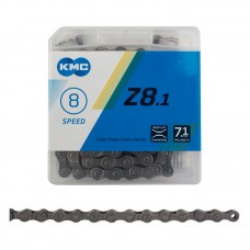 Ланцюг KMC Z8.1 7-8 швидкостей 116 ланок + замок сірий/сірий