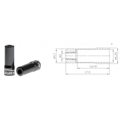 Наконечник Alligator для рубашки переключения черный. упаковка 20 шт. Наконечник Alligator для рубашки переключения черный. упаковка 20 шт.