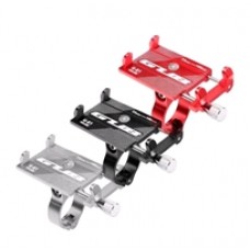 Держатель для телефона GUB G-81 на руль алюминиевый. красный 