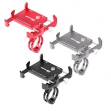 Тримач гаджета GUB PRO-3 на кермо алюмінієвий для PowerBank/телефонів у чохлах. титан