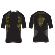 Термобілизна R2 FIT2019 з коротким рукавом колір Black green розмір XL
