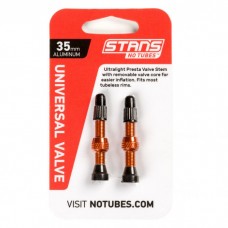 Бескамерный ниппель Stan's Notubes FV 35мм (2шт на блистере) оранжевые