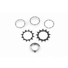 Набір FireEye для SingleSpeed SSK з двома зірками 12/13T сріблястий