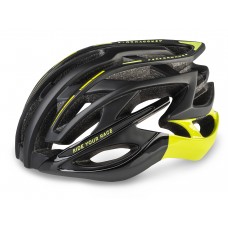 Шолом R2 Evolution 2019 колір чорний неоновий жовтий / матовий глянцевий розмір L (58-61 см)