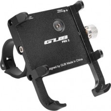 Держатель телефона GUB PRO 2 на руль алюминиевый черный