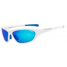 Окуляри дитячі R2 Buddy XS матовий білий лінзи Grey Blue Revo