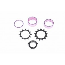 Набір FireEye для Singlespeed SSK з двома зірками 14/16T рожевий