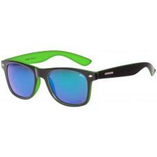 Окуляри Relax Chau 2019 оправа чорно-зелена лінза димчаста Polarized REVO AURORA (CAT.3)
