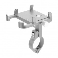 Держатель телефона GUB PRO 2 на руль алюминиевый серый