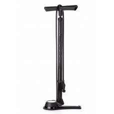 Насос підлоговий стальний високого тиску GIYO GF-73 чорний із манометром та універсальним клапаном