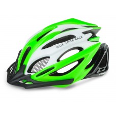 Шолом R2 Pro-Tec 2019 колір білий зелений чорний / матовий глянцевий розмір M (56-58 см)