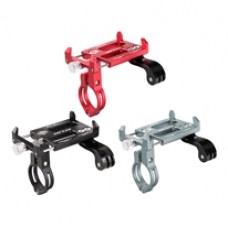 Тримач гаджета GUB G-88 на кермо алюмінієвий з кріпленням для камери/світла/ телефона. червоний