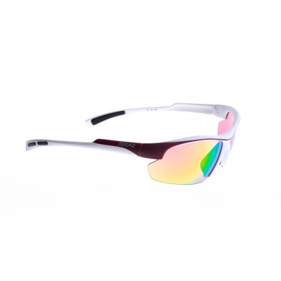 Очки Relax Lavezzi оправа матово-белая. красная линзы pink с покрытием RED SKY PLATINUM (CAT.2)